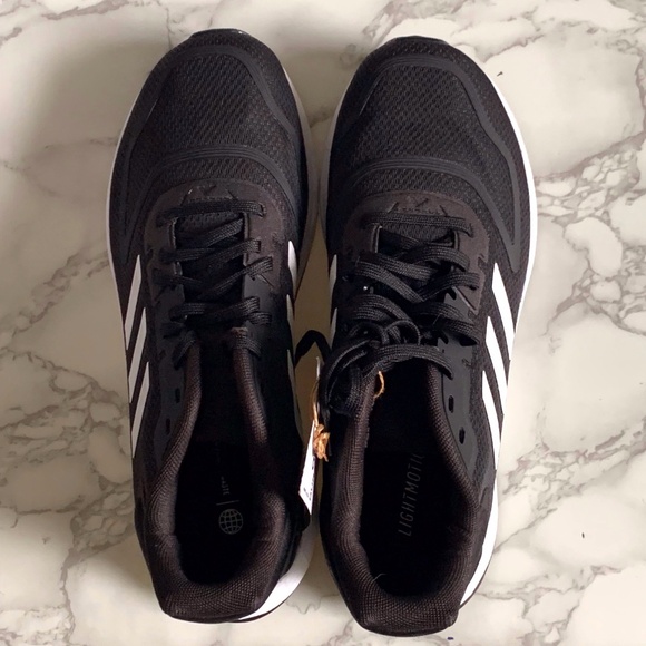 Adidas Duramo 10 K Black White Kids Running Shoe SIZE 3US NWT - Picture 6 of 11